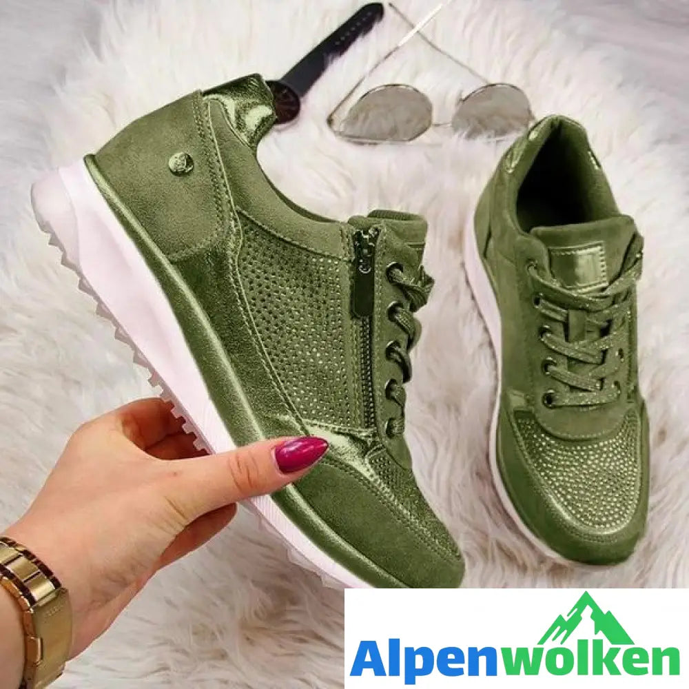 Alpenwolken - Orthopädische Schuhe - Bequem und stilvoll Grün