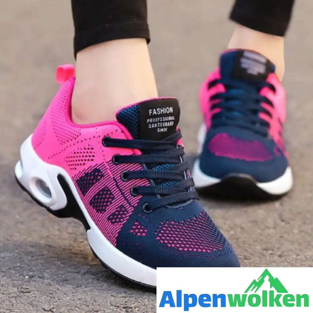 Alpenwolken - Orthopädische Sportschuhe Blau Pink