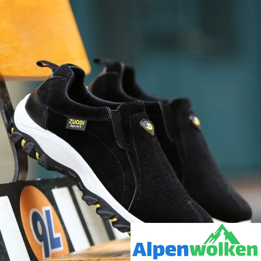 Alpenwolken - Ortopädische Herrenschuhe Schwarz