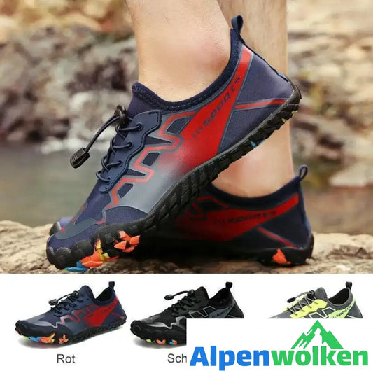 Alpenwolken - Outdoor Schnell-Trockenen Wasser Schuhe für Männer Rot 39