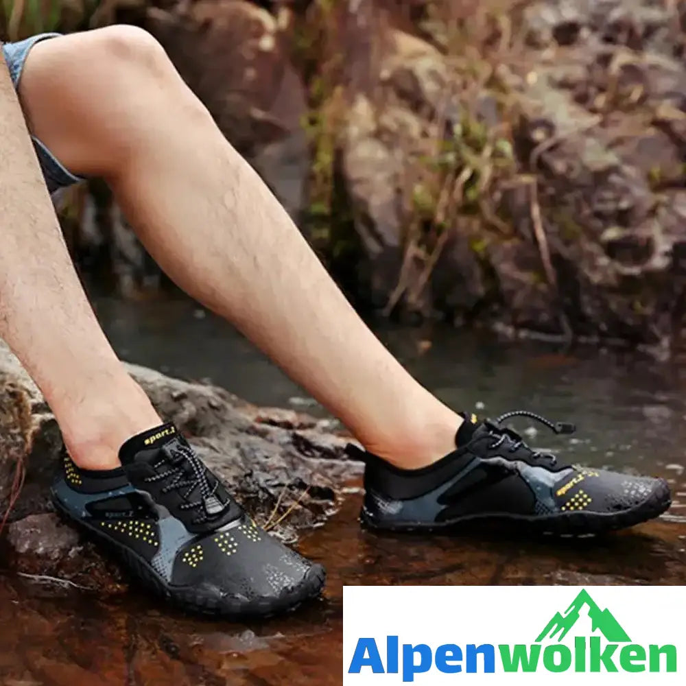 Alpenwolken - Outdoor Schnell Trocknende Wasser Schuhe, Unisex Schwarz