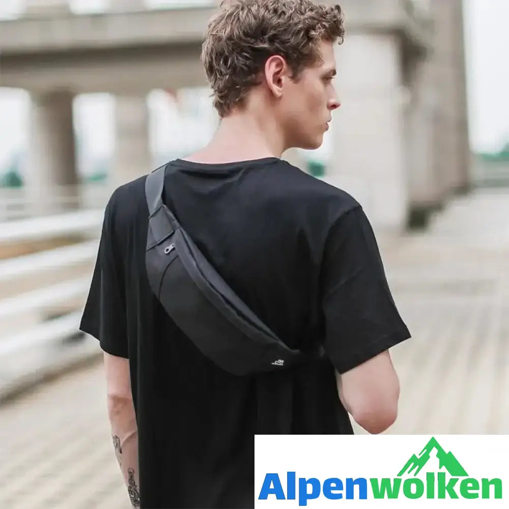 Alpenwolken - Outdoor-Sport-Brusttasche für Herren