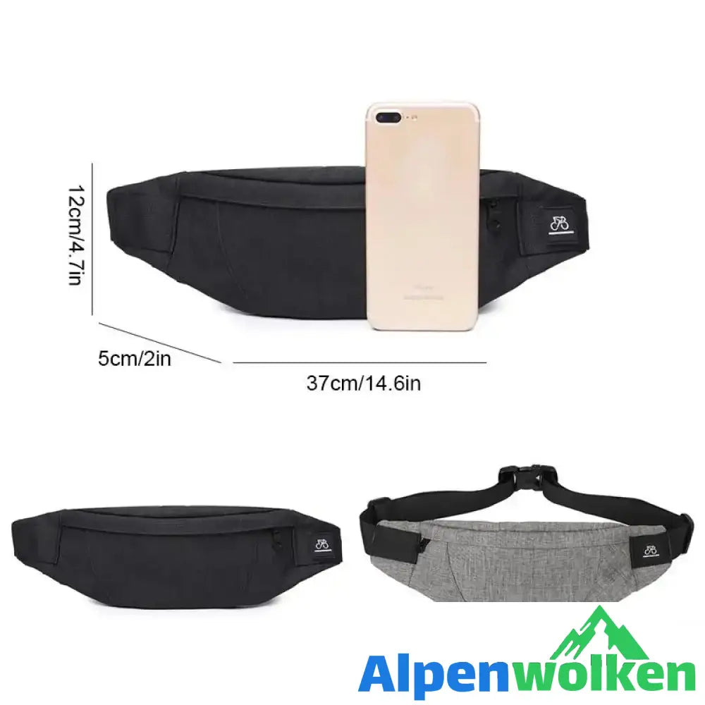 Alpenwolken - Outdoor-Sport-Brusttasche für Herren