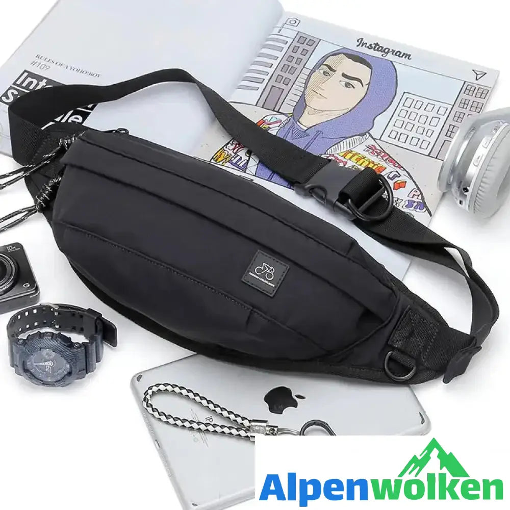 Alpenwolken - Outdoor-Sport-Brusttasche für Herren