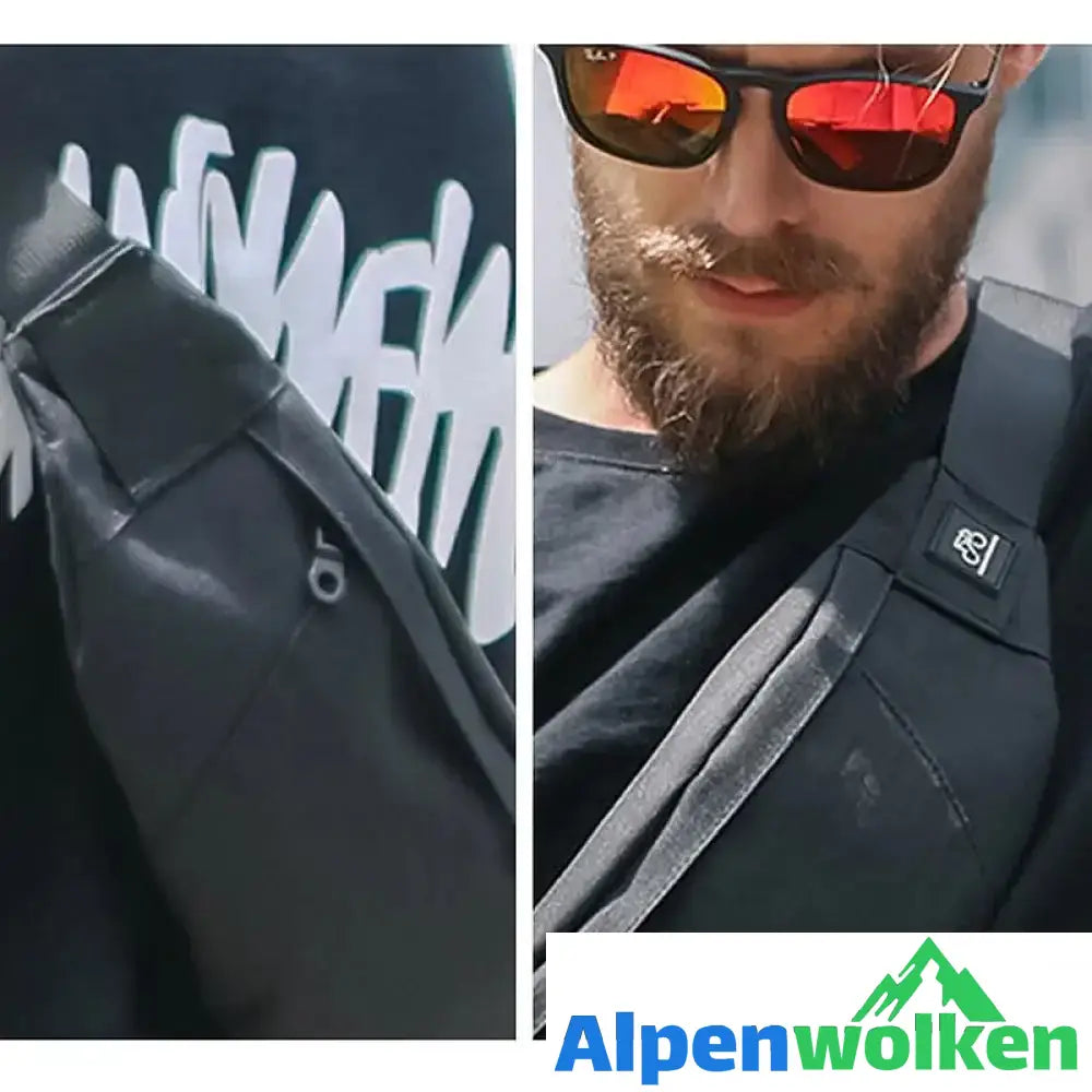 Alpenwolken - Outdoor-Sport-Brusttasche für Herren