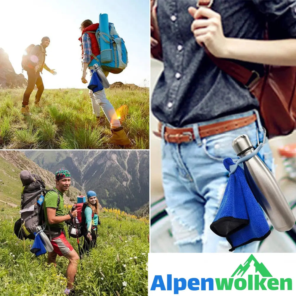 Alpenwolken - Outdoor Wasserflasche Karabiner im Freien