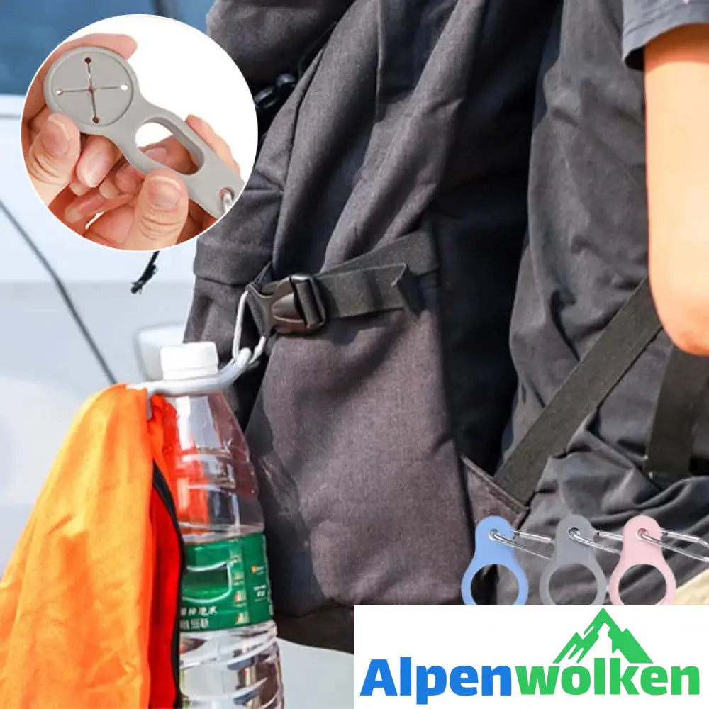 Alpenwolken - Outdoor Wasserflasche Karabiner im Freien