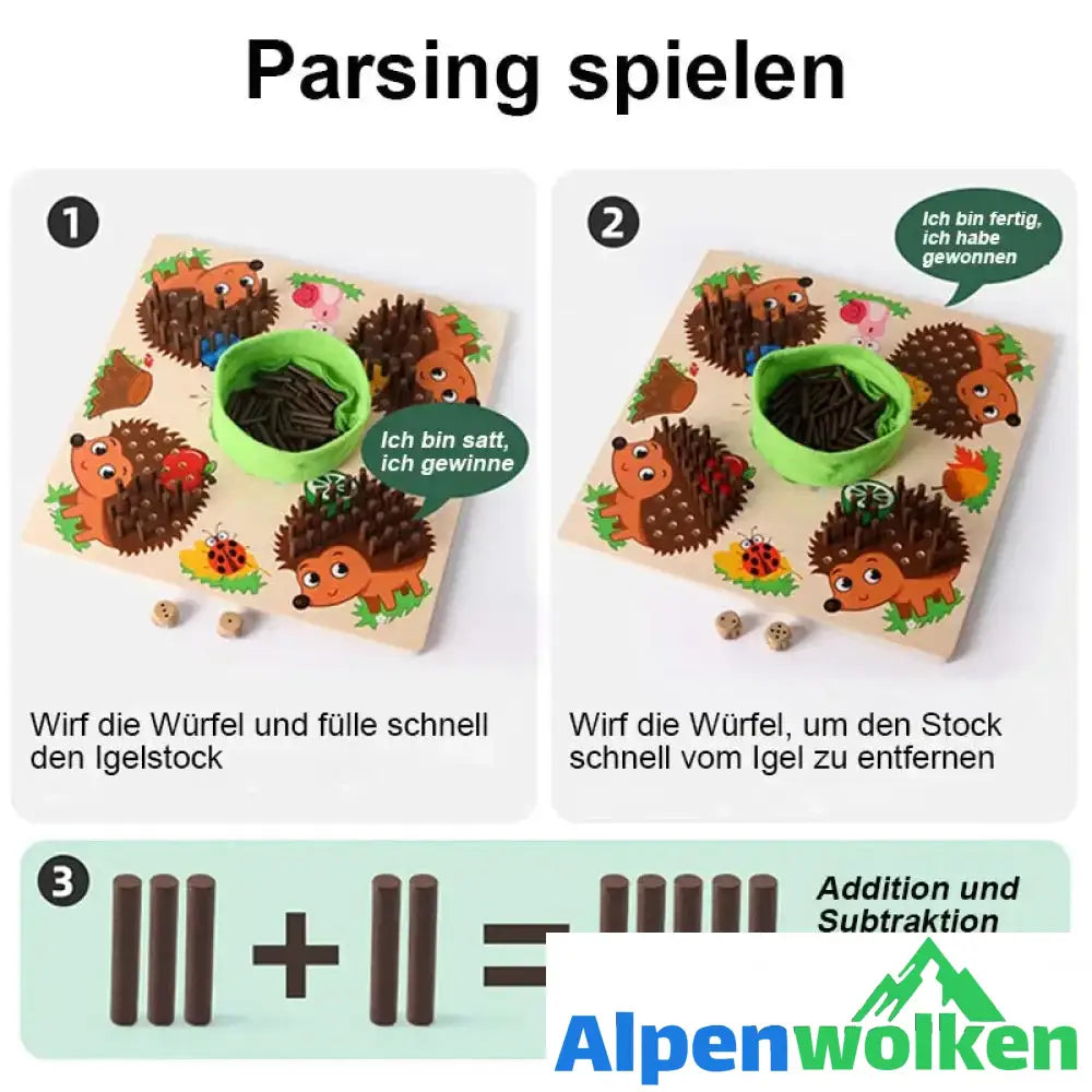 Alpenwolken - Pädagogisches sensorisches Igel-Stabspiel