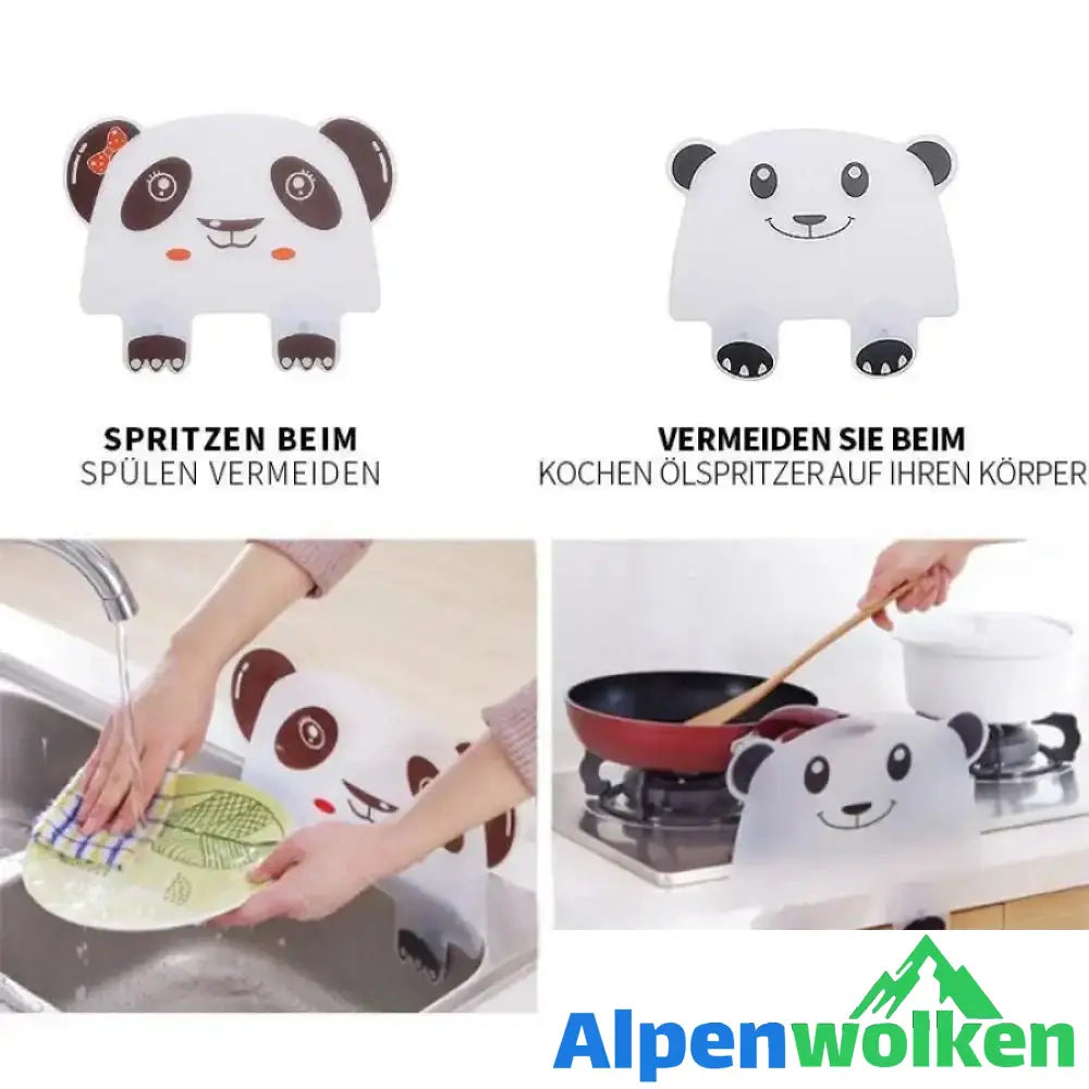 Alpenwolken - Panda Splash Guard Küchenspüle Spritzschutz