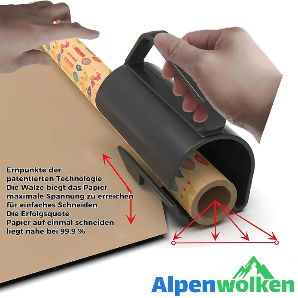 Alpenwolken - Papierschneider mit abnehmbarem Griff