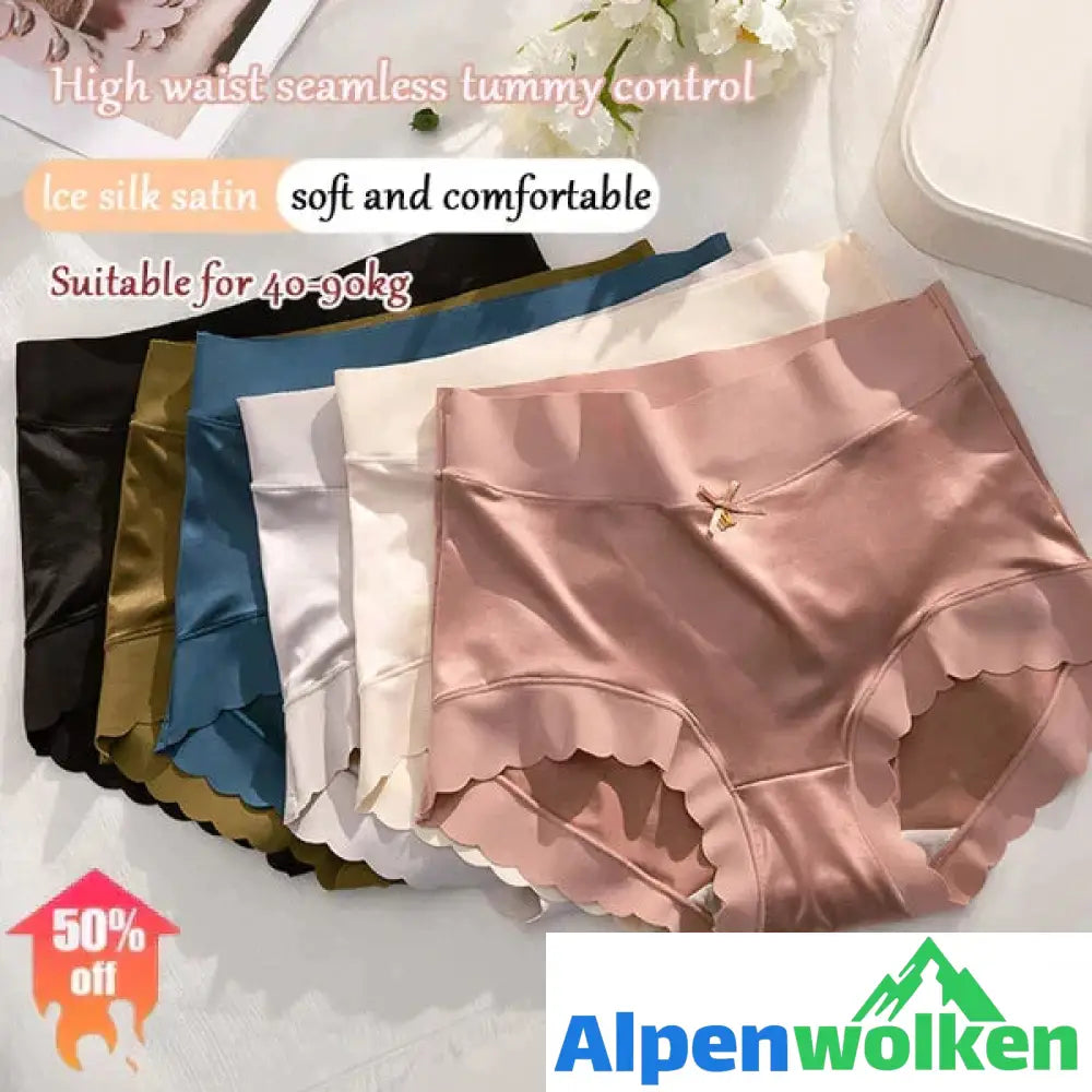 Alpenwolken - Pay1 Erhalten Sie 3 (3 Packungen) feuchtigkeitsabsorbierende Premium-Satin-Höschen aus antibakterieller Eisseide