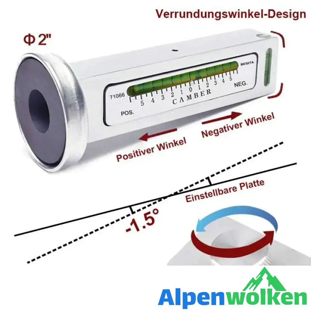 Alpenwolken - Pegel mit magnetischer Ausrichtung