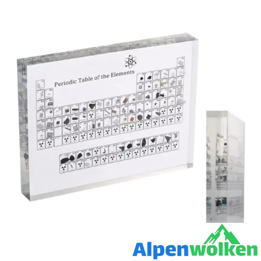 Alpenwolken - Periodensystem Acrylständer