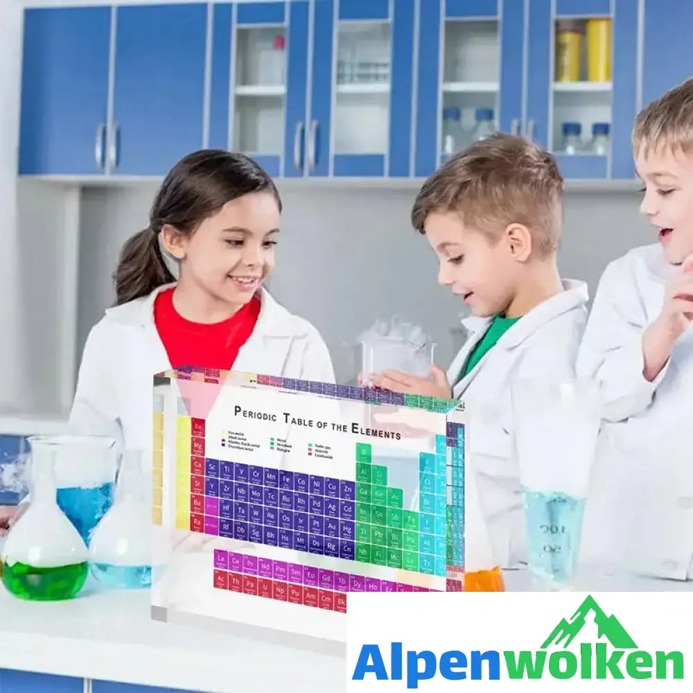 Alpenwolken - Periodensystem Acrylständer