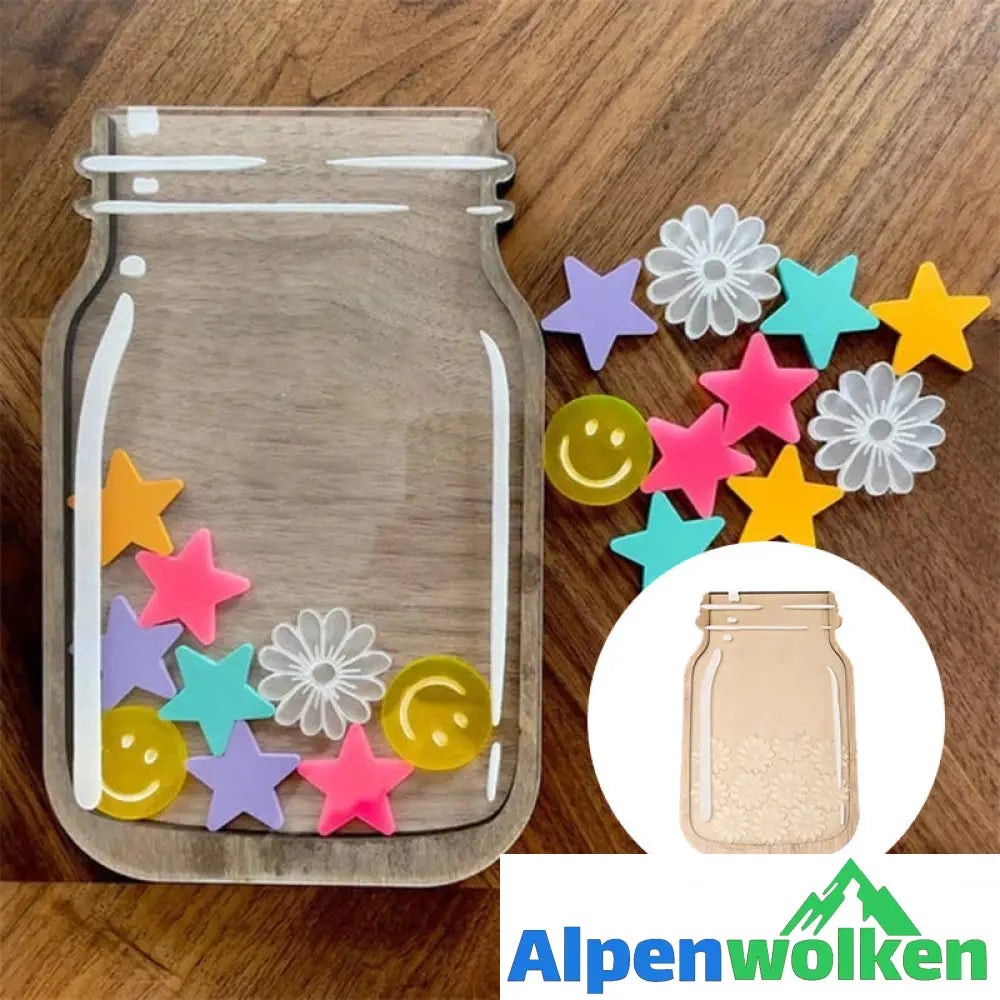 Alpenwolken - 🌟Personalisiertes Belohnungsglas🌟