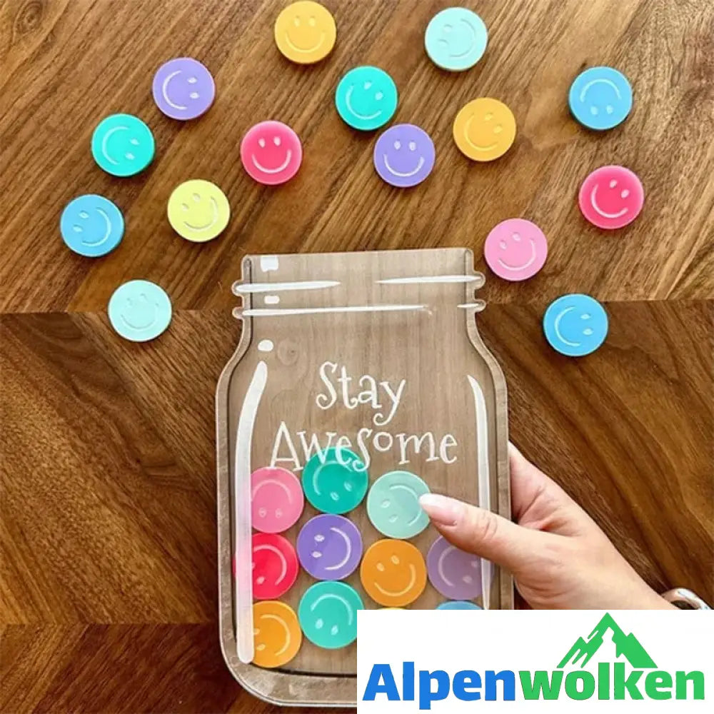 Alpenwolken - 🌟Personalisiertes Belohnungsglas🌟