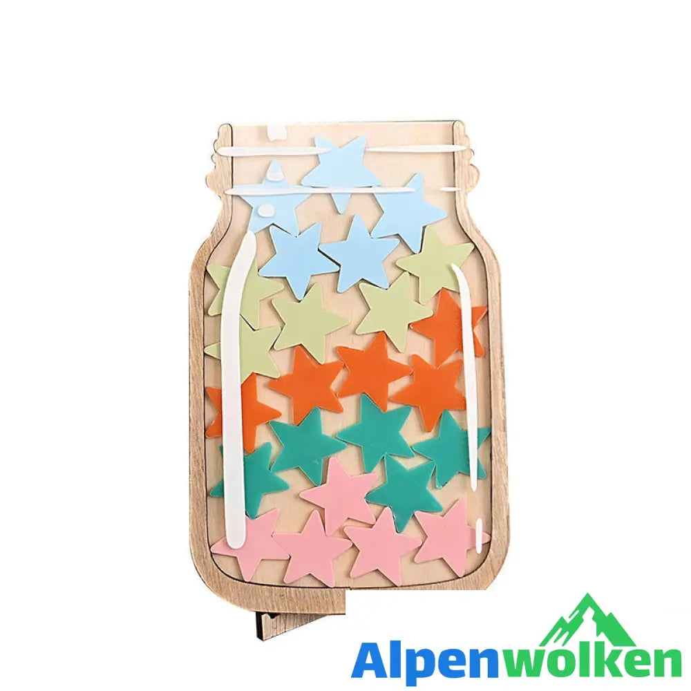 Alpenwolken - 🌟Personalisiertes Belohnungsglas🌟 Sterne