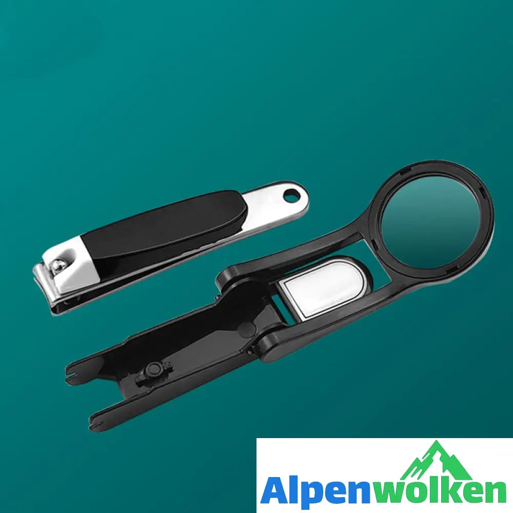 Alpenwolken - Portable Nail Clipper With Magnifier