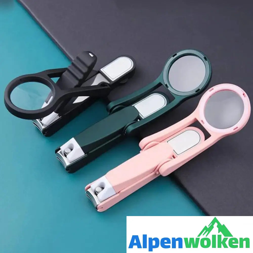 Alpenwolken - Portable Nail Clipper With Magnifier