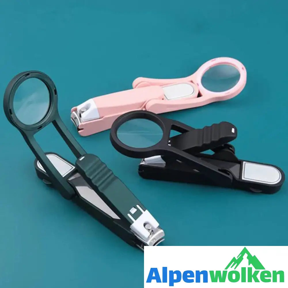 Alpenwolken - Portable Nail Clipper With Magnifier