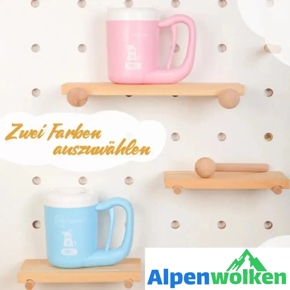 Alpenwolken - Praktische automatische Tierfußbadtasse