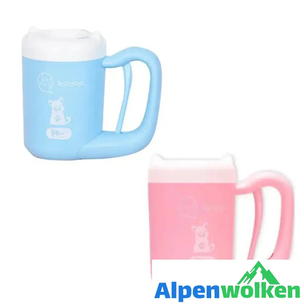 Alpenwolken - Praktische automatische Tierfußbadtasse