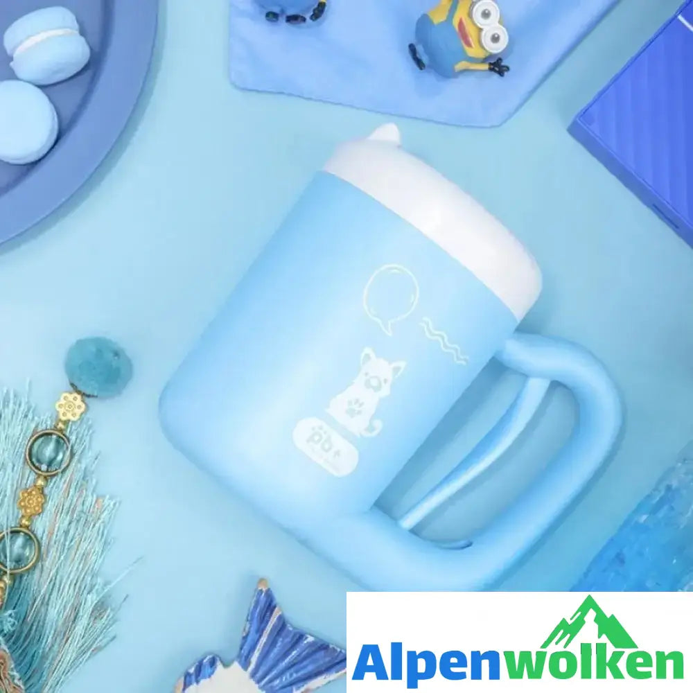 Alpenwolken - Praktische automatische Tierfußbadtasse