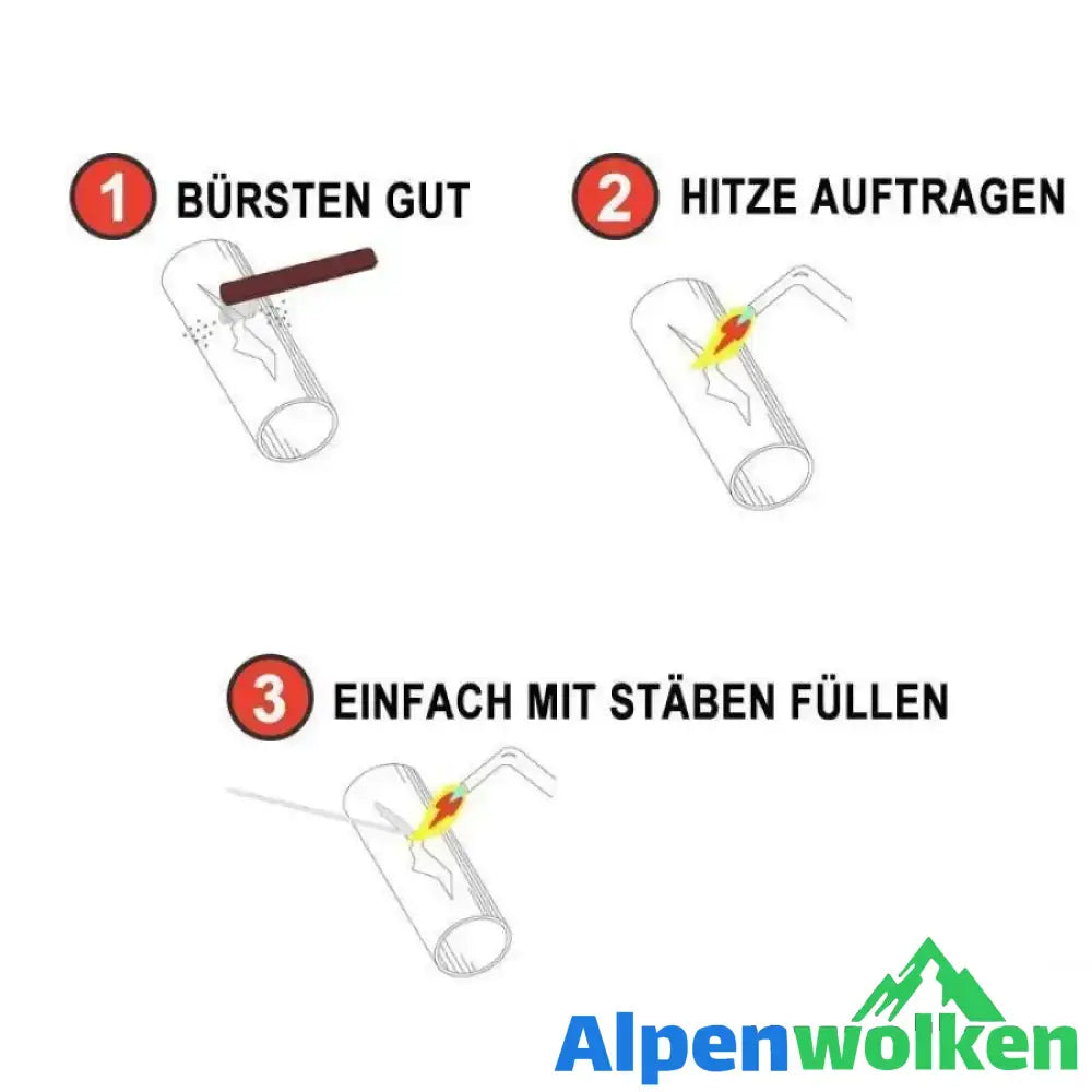 Alpenwolken - Praktische einfache Schweißstäbe