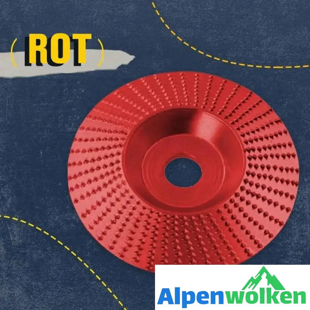 Alpenwolken - Praktische Schleifscheibe Rot