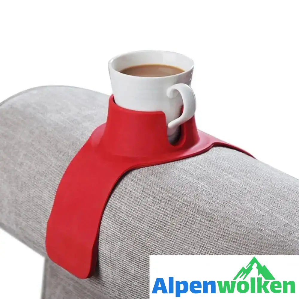 Alpenwolken - Praktischer Sofa Getränkehalter Rot