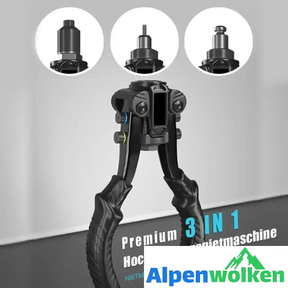 Alpenwolken - Premium 3 in 1 Hochleistungsnietmaschine