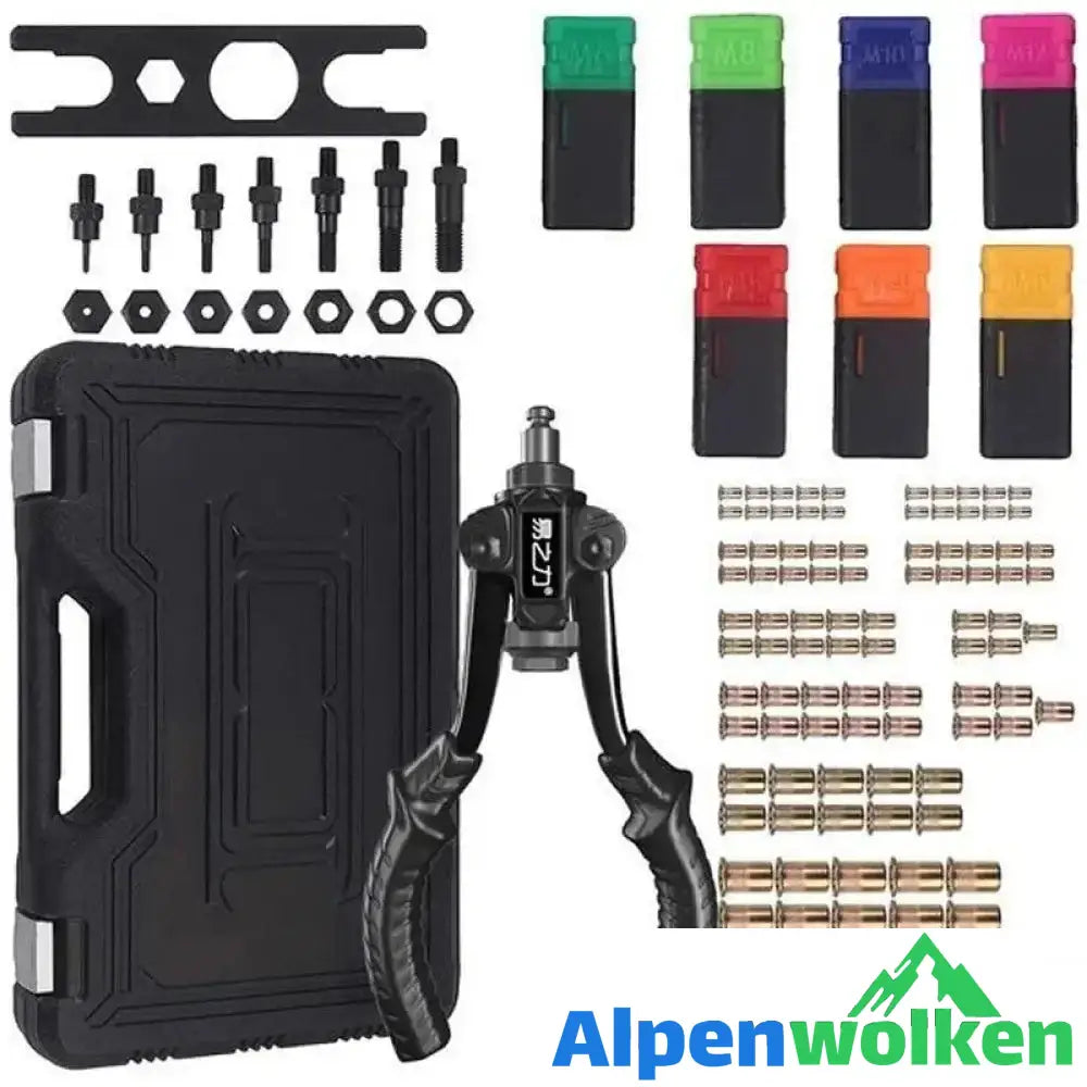 Alpenwolken - Premium 3 in 1 Hochleistungsnietmaschine