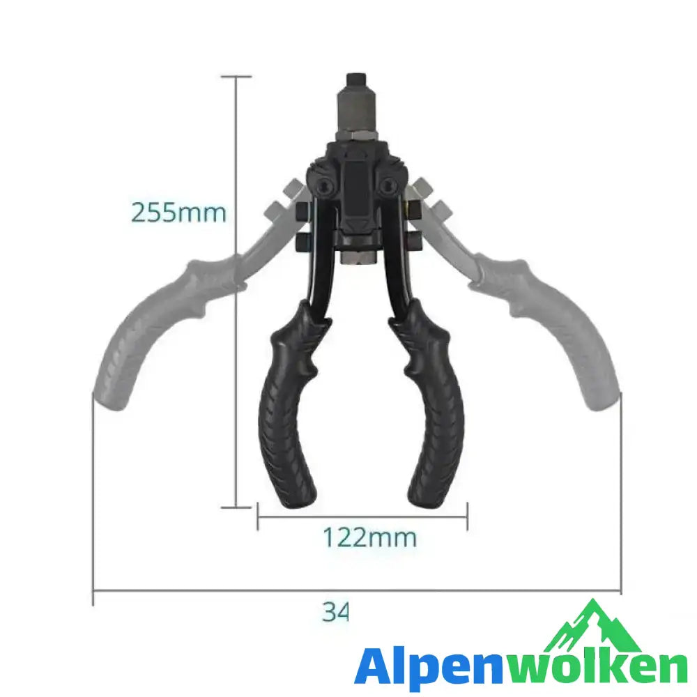 Alpenwolken - Premium 3 in 1 Hochleistungsnietmaschine Umweltschutz und arbeitssparende Nietpistole-848G