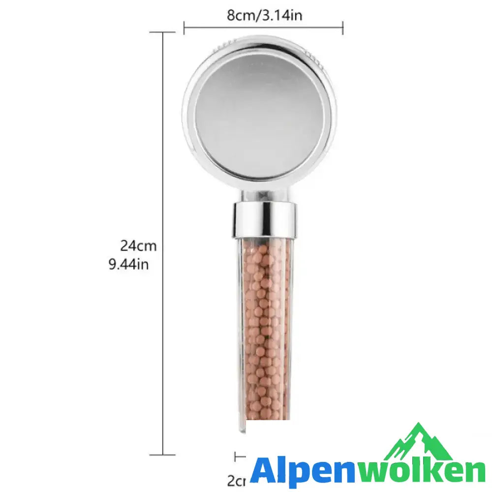 Alpenwolken - Premium Duschkopf Handbrause mit Ionenfilter wassersparend mit verstellbaren Wasserdruck