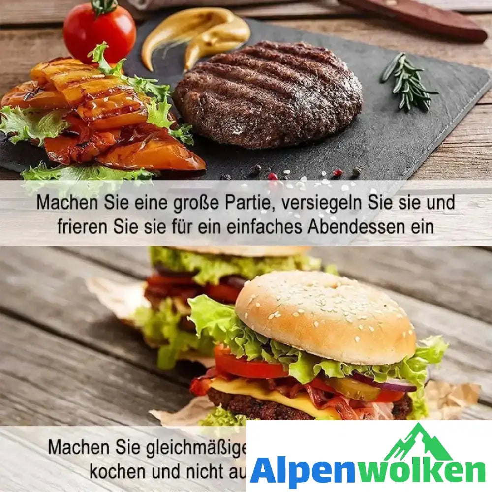 Alpenwolken - Premium Hochleistungs Hamburgerpresse