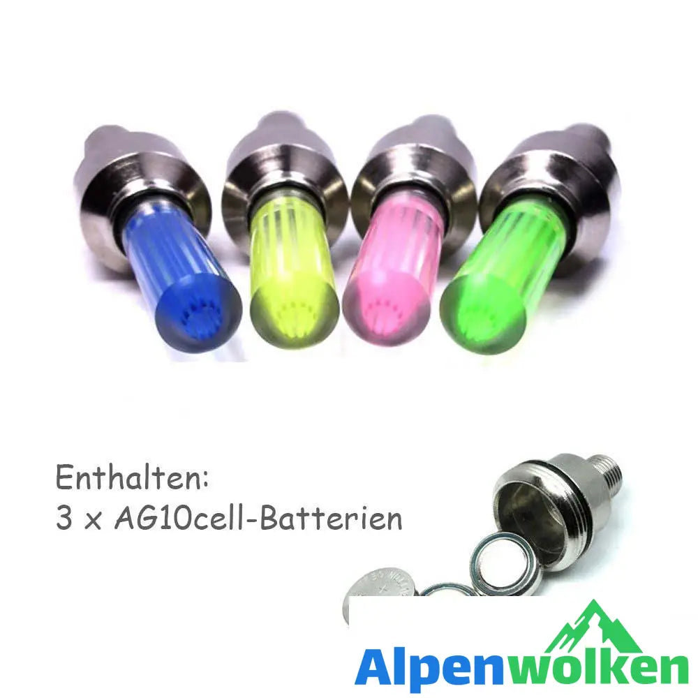 Alpenwolken - Premium LED-Ventilkappen Für Räder (2 er)