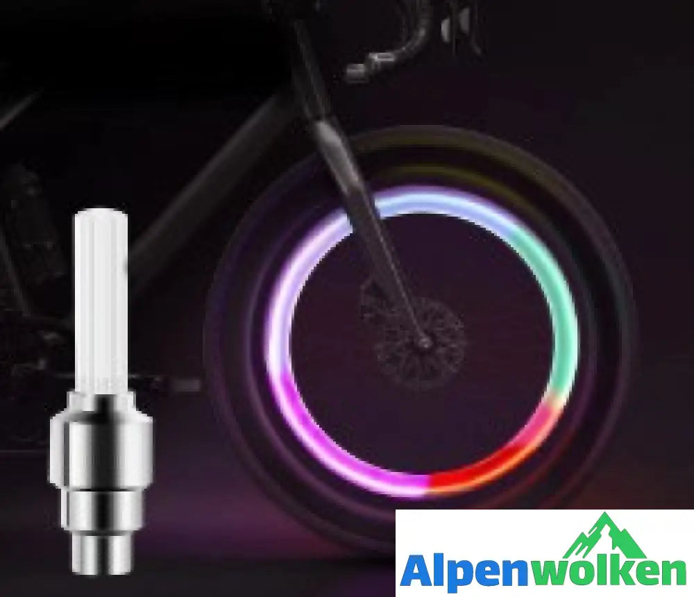 Alpenwolken - Premium LED-Ventilkappen Für Räder (2 er) Bunt x2