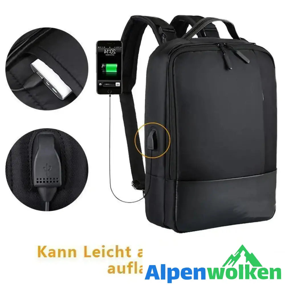 Alpenwolken - Premium Multifunktionaler Laptop-Rucksack