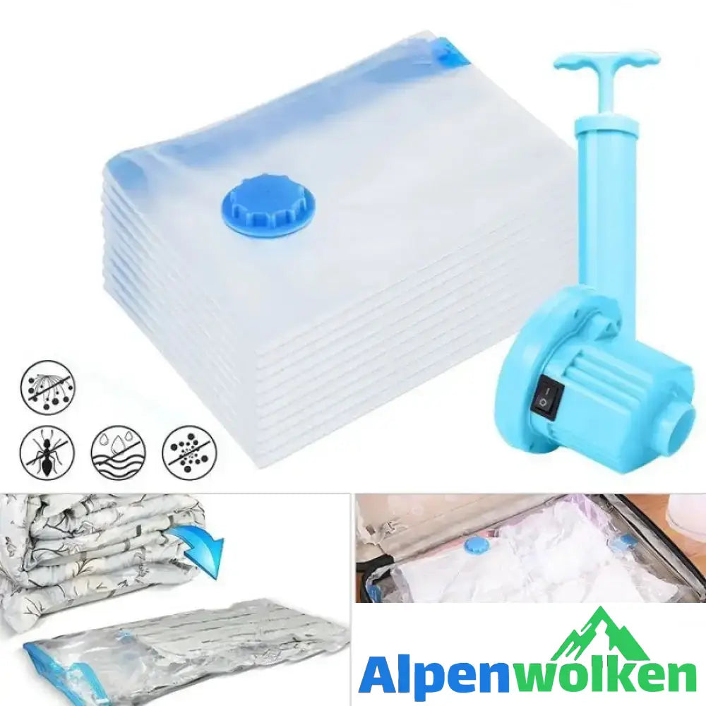 Alpenwolken - Premium-Vakuum-Aufbewahrungsbeutel Set