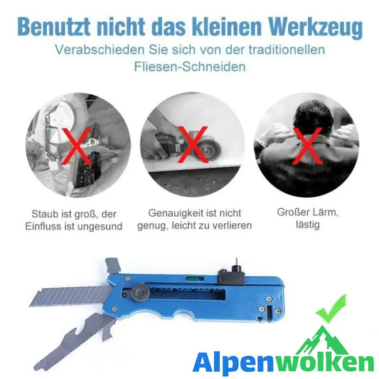 Alpenwolken - Professioneller multifunktionaler Glas Cutter