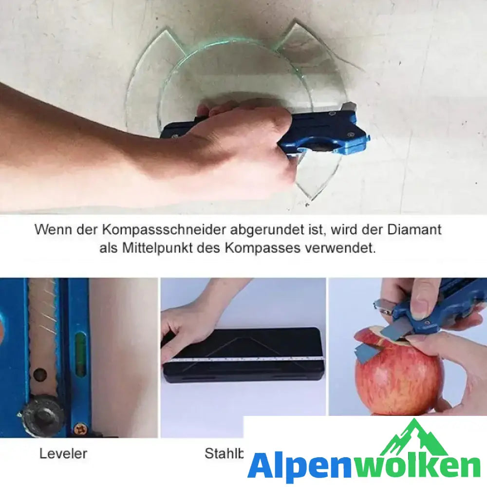 Alpenwolken - Professioneller multifunktionaler Glas Cutter