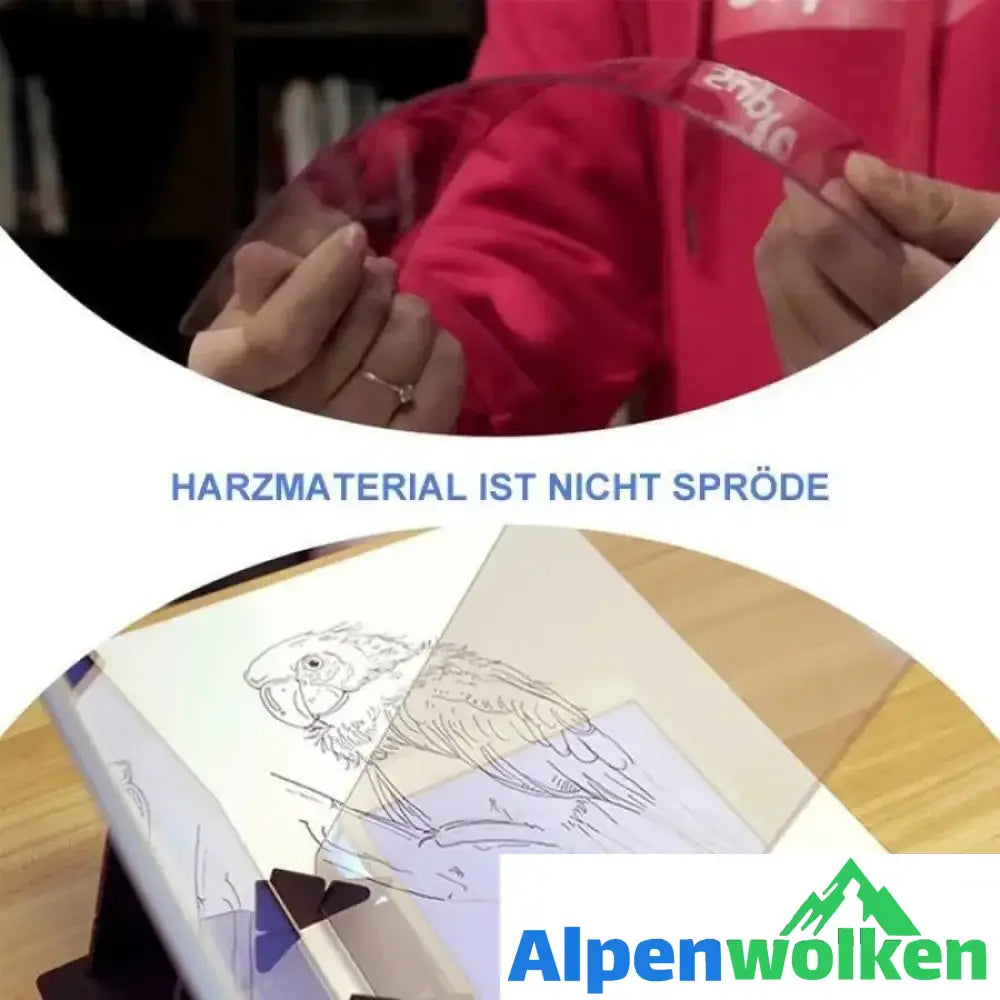 Alpenwolken - Projektionszeichenbrett mit Halterung-für Mobiltelefone und Tablets