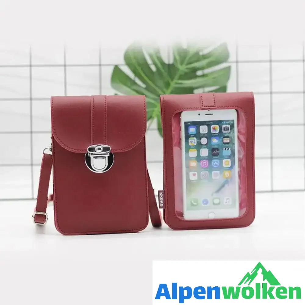 Alpenwolken - PU-Touchscreen-Handytasche