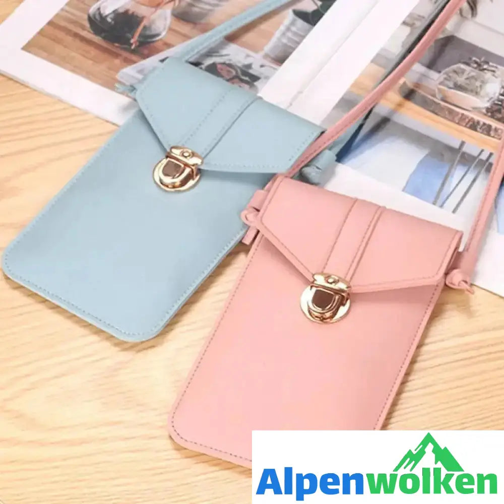 Alpenwolken - PU-Touchscreen-Handytasche