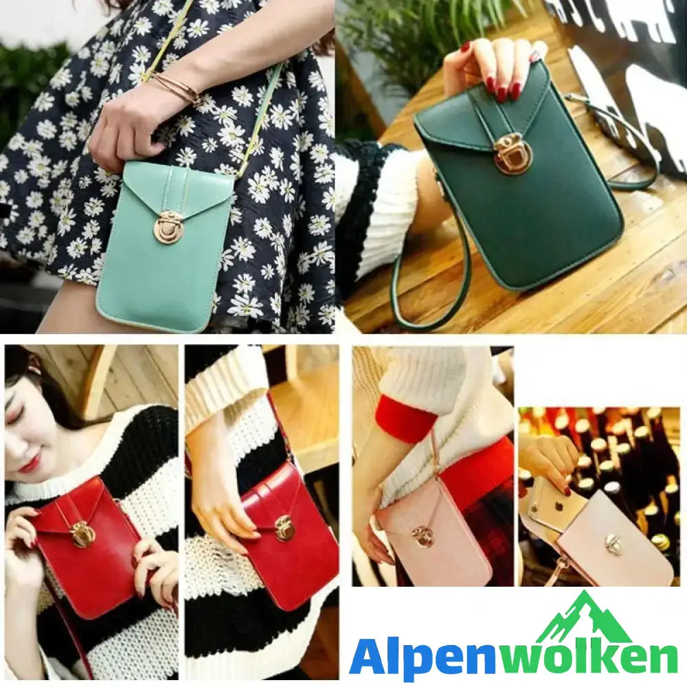 Alpenwolken - PU-Touchscreen-Handytasche