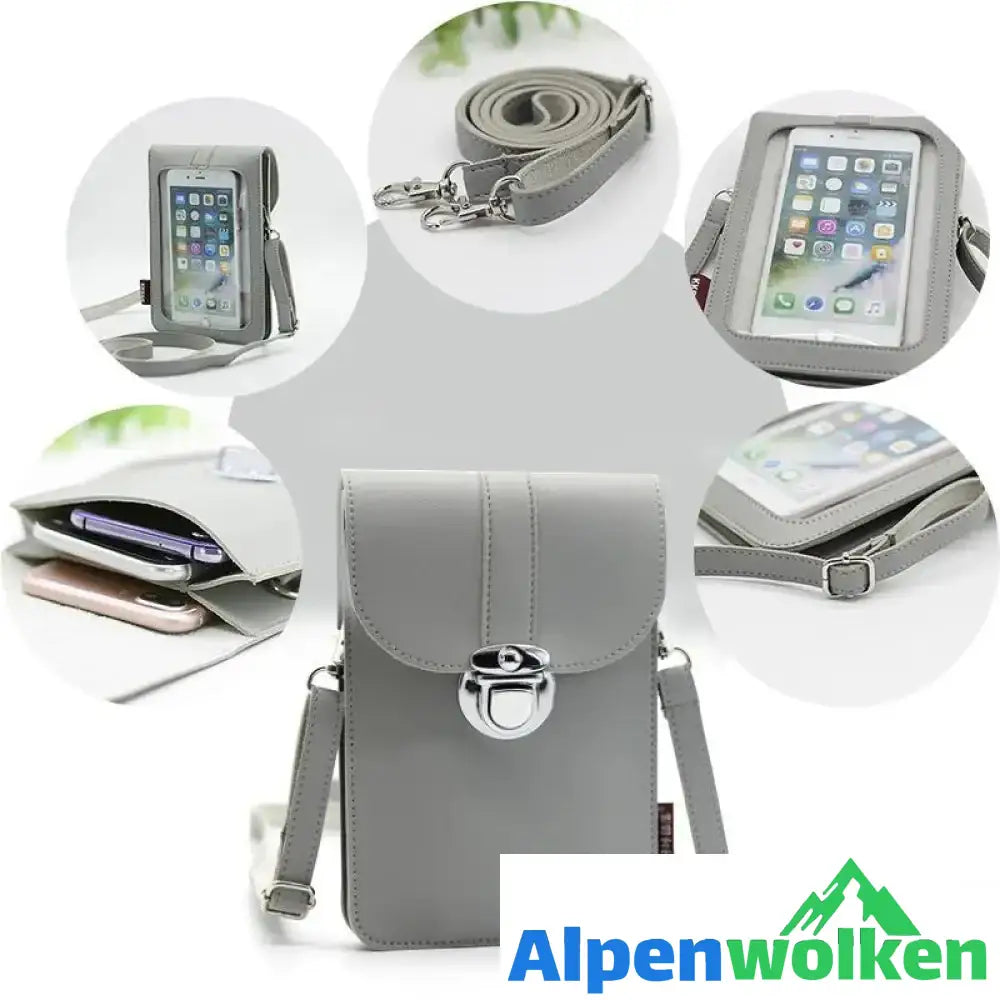 Alpenwolken - PU-Touchscreen-Handytasche