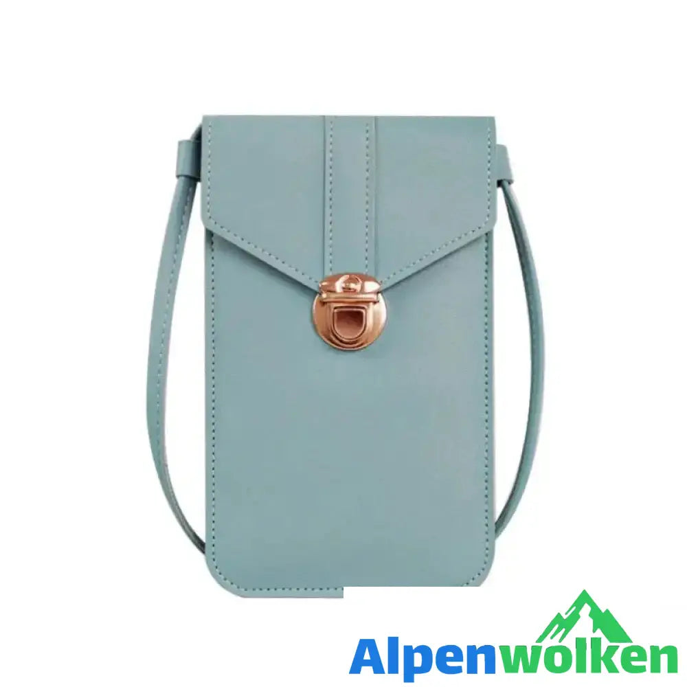 Alpenwolken - PU-Touchscreen-Handytasche Himmel Blau