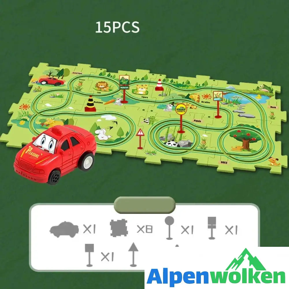 Alpenwolken - 🧩Puzzle Spielzeugauto🧩 🌳Land Serie 15 Stück✨