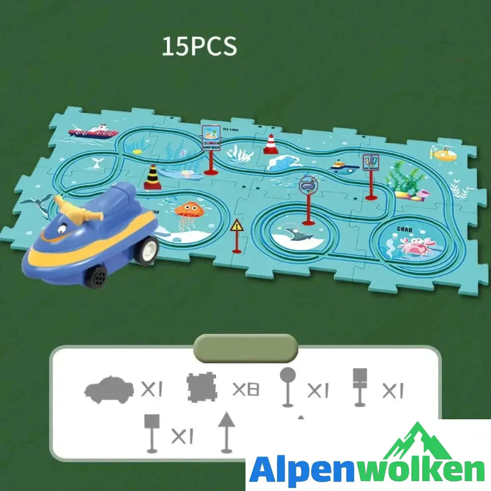 Alpenwolken - 🧩Puzzle Spielzeugauto🧩 🌊Meer Serie 15 Stück✨