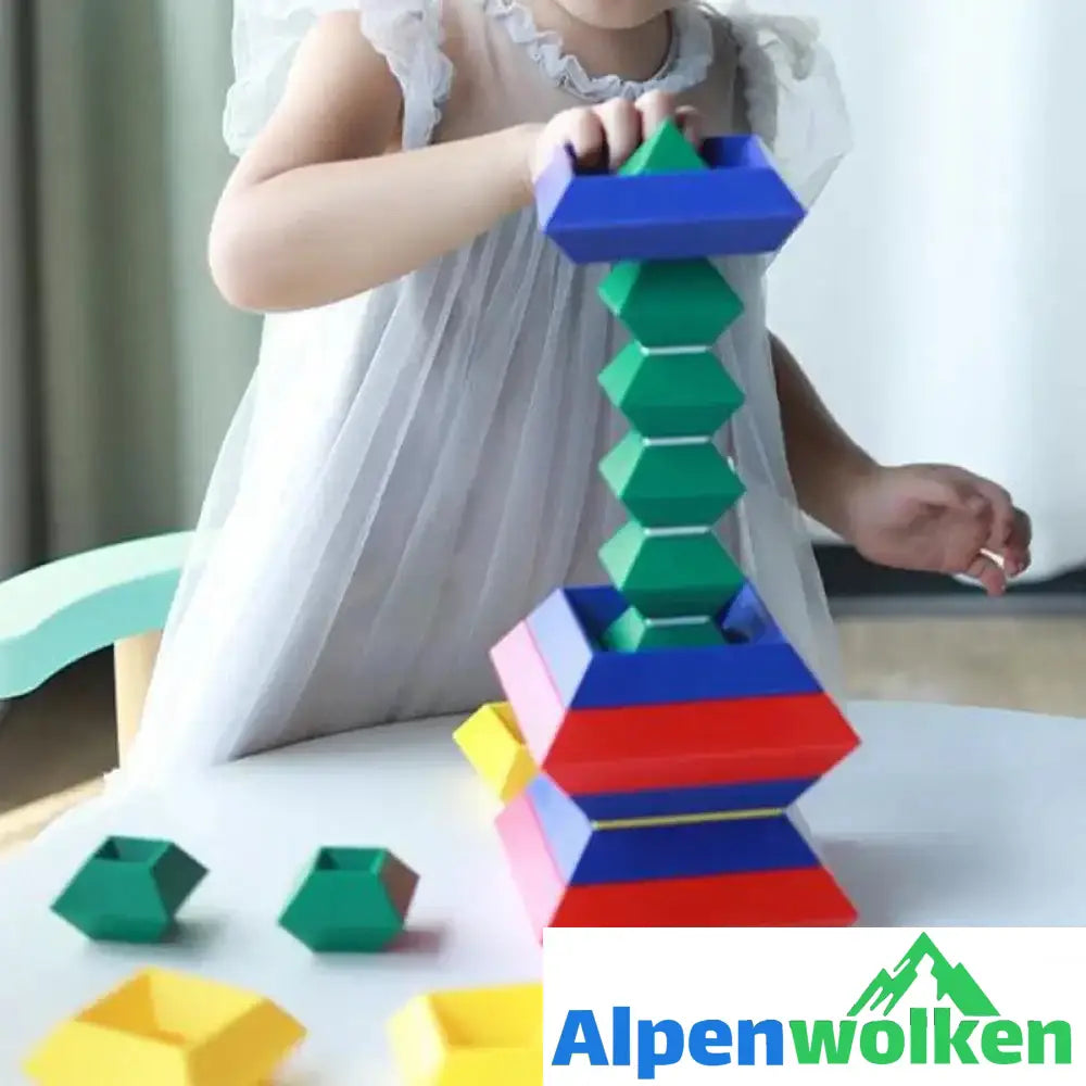 Alpenwolken - Pyramiden, die Blöcke stapeln | abschiedsgeschenk Kindertagesstätte